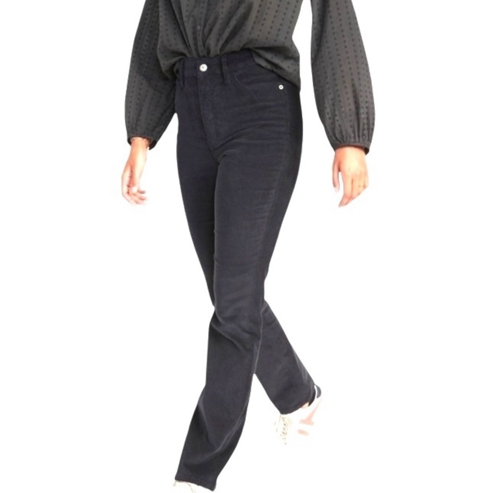 Old Navy extra high-rise kicker boot cut corduroy pants womens 2P Navy NEW